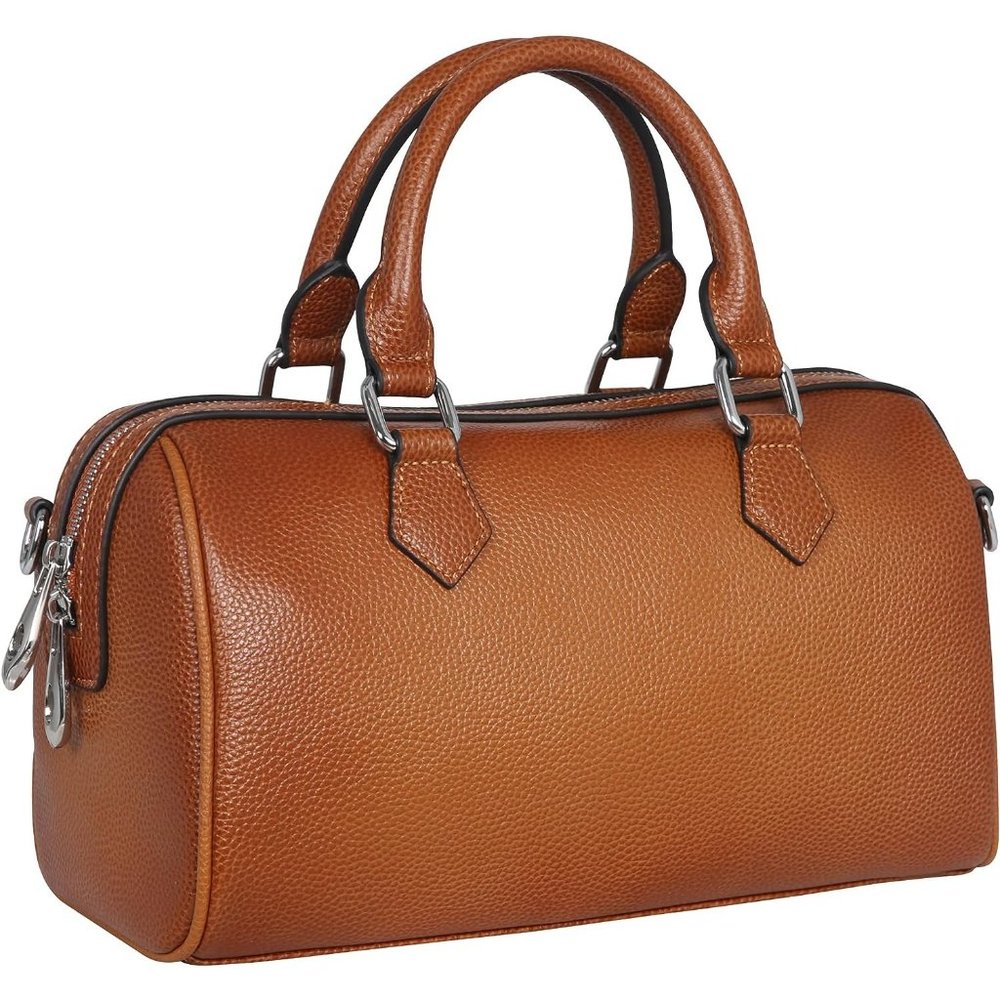 Heshe Women Genuine Leather Brown Top Handle Tote Designer Cross Body Purse